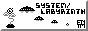 SYSLBNTH's 88x31 site button, featuring UFOs and a blooming eye.